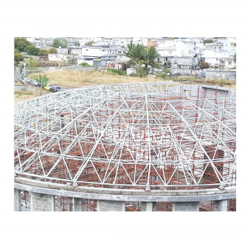 Salón de conferencias de estructura de acero con vidrio templado de cúpula de vidrio para el diseño del salón de conferencias